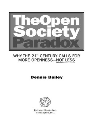 cover image of The Open Society Paradox